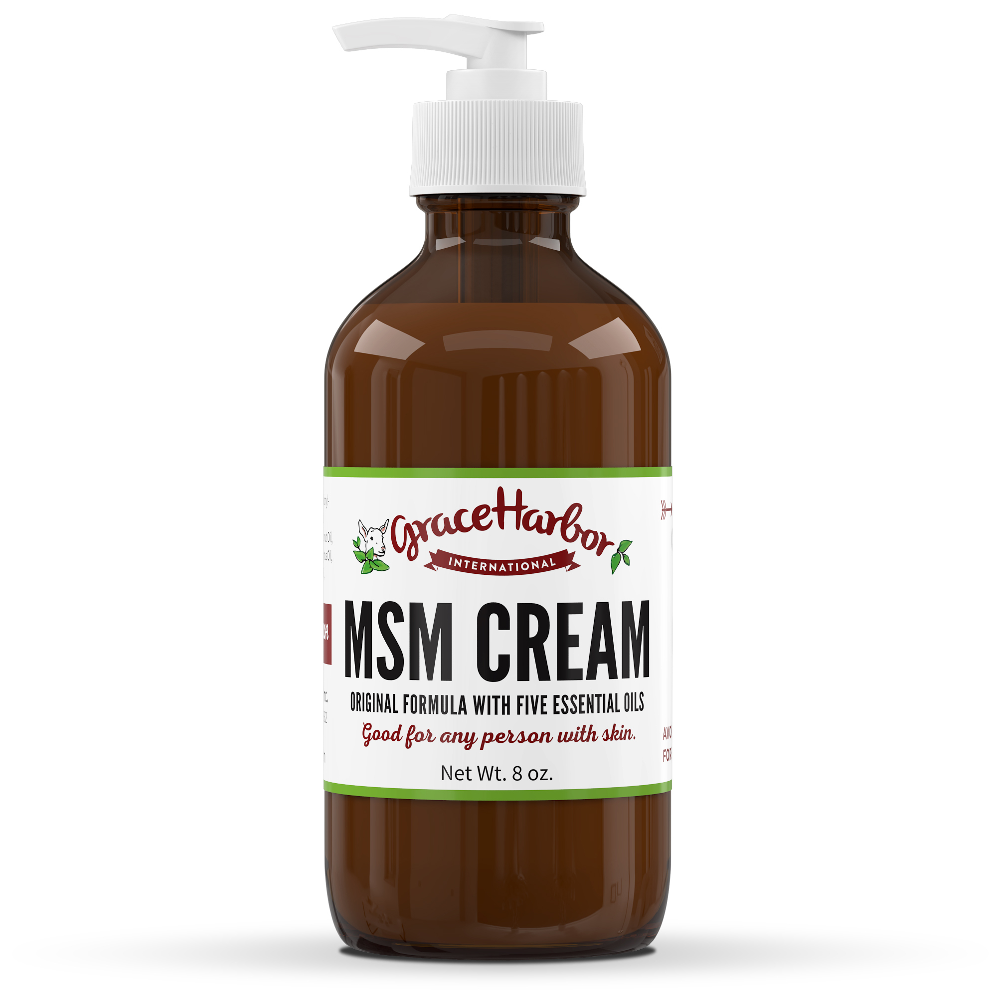 8 oz Original MSM cream pump bottle lotion style application